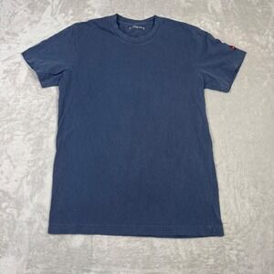 American Giant Made in USA Blue Cotton Short Sleeve Crew Neck T-Shirt Women's‎ S